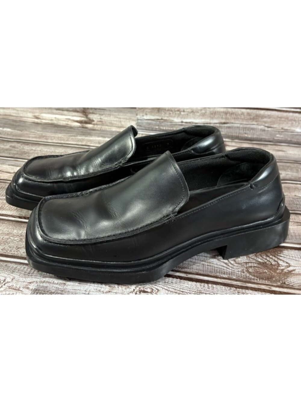 PRADA Platform Leather Loafer Prada Size 7 US color black mspr $1290